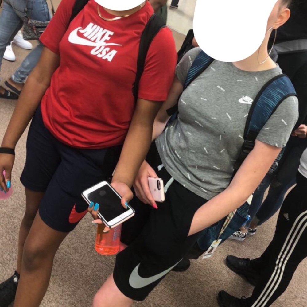 Grey Nike shirt